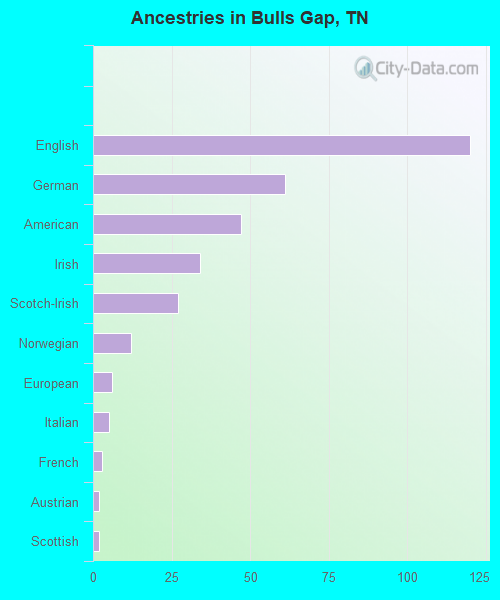 Ancestries in Bulls Gap, TN