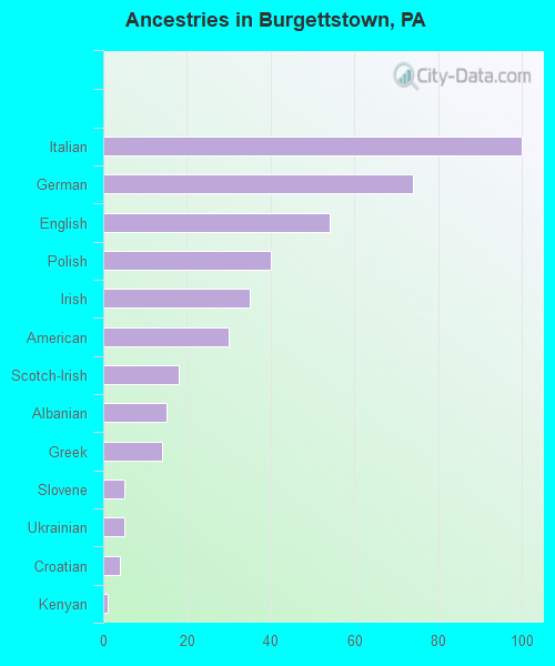 Ancestries in Burgettstown, PA