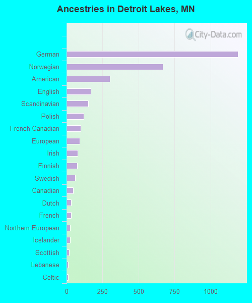 Ancestries in Detroit Lakes, MN