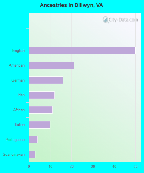Ancestries in Dillwyn, VA