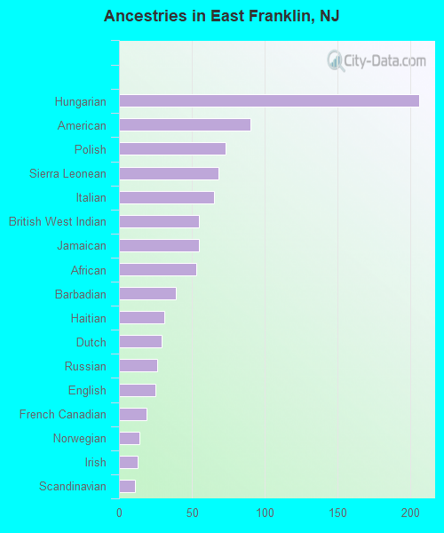 Ancestries in East Franklin, NJ