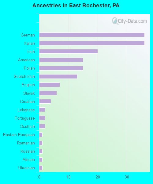 Ancestries in East Rochester, PA