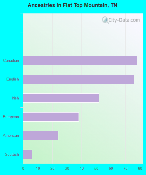 Ancestries in Flat Top Mountain, TN