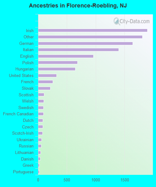 Ancestries in Florence-Roebling, NJ