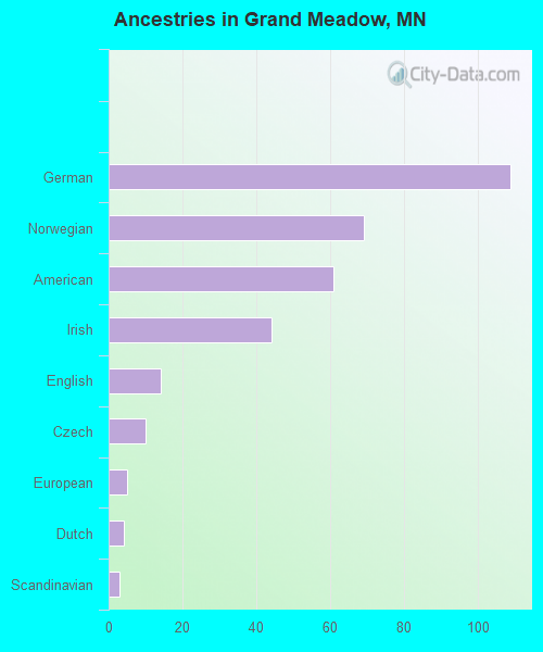Ancestries in Grand Meadow, MN