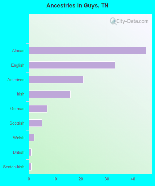 Ancestries in Guys, TN