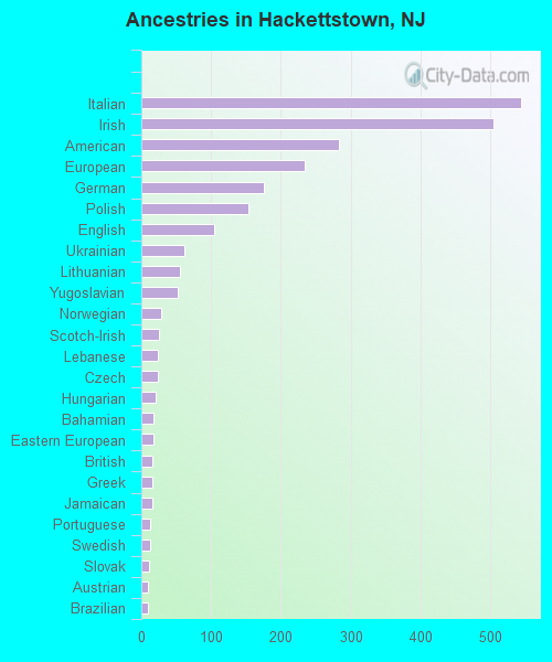 Ancestries in Hackettstown, NJ