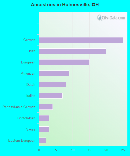Ancestries in Holmesville, OH