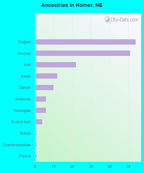 Ancestries in Homer, NE