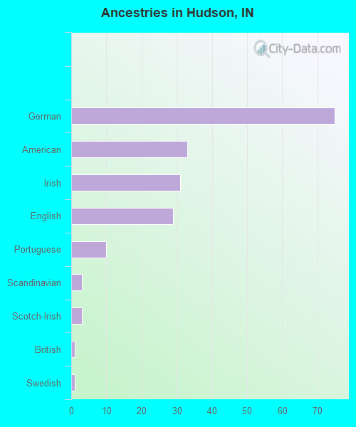 Ancestries in Hudson, IN