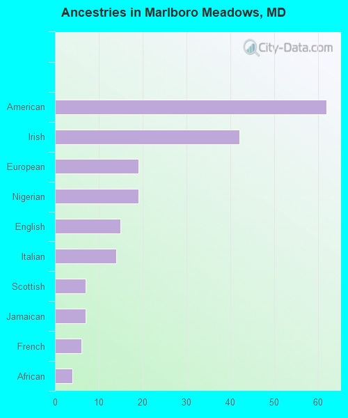 Ancestries in Marlboro Meadows, MD