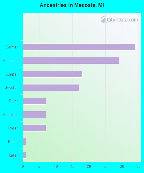 Ancestries in Mecosta, MI