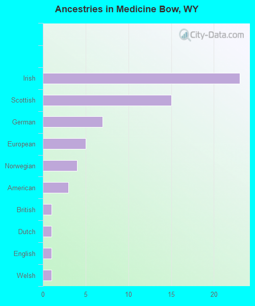 Ancestries in Medicine Bow, WY