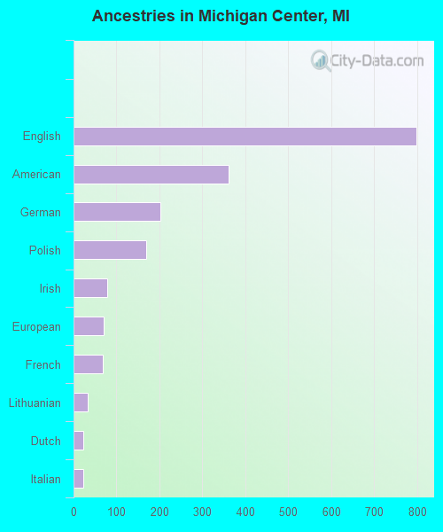 Ancestries in Michigan Center, MI