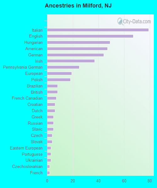 Ancestries in Milford, NJ