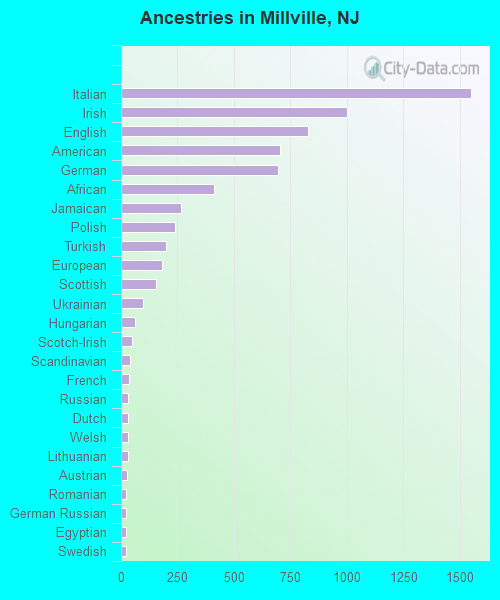 Ancestries in Millville, NJ