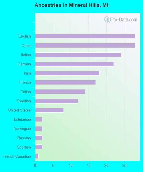 Ancestries in Mineral Hills, MI