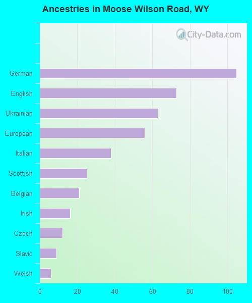 Ancestries in Moose Wilson Road, WY