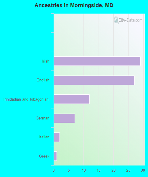 Ancestries in Morningside, MD