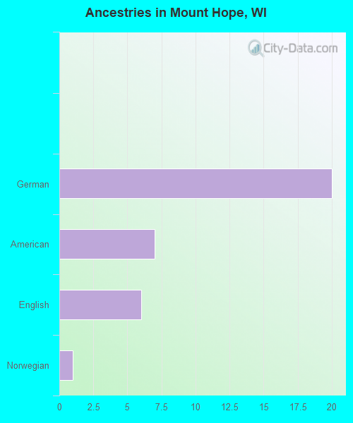 Ancestries in Mount Hope, WI