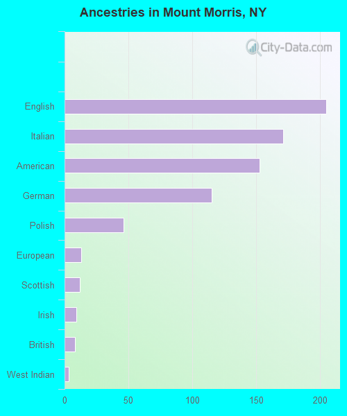 Ancestries in Mount Morris, NY