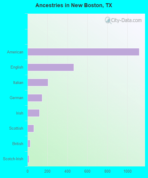 Ancestries in New Boston, TX