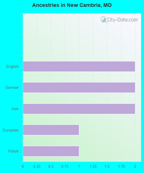 Ancestries in New Cambria, MO
