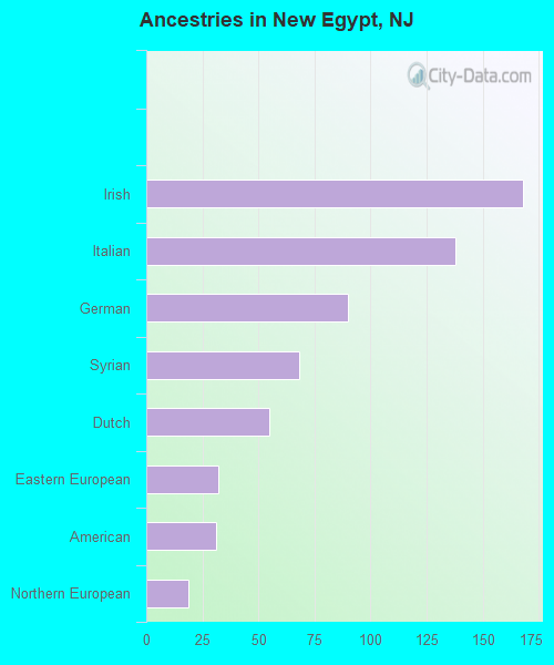 Ancestries in New Egypt, NJ