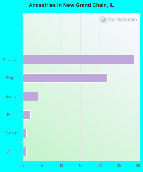 Ancestries in New Grand Chain, IL
