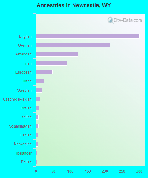 Ancestries in Newcastle, WY