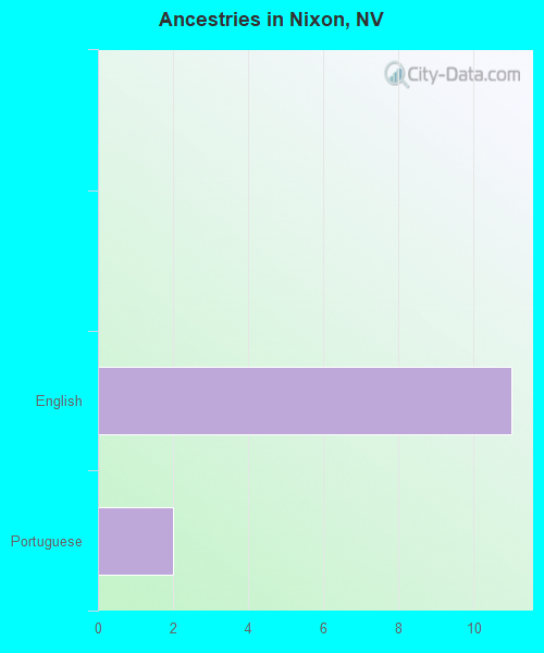 Ancestries in Nixon, NV