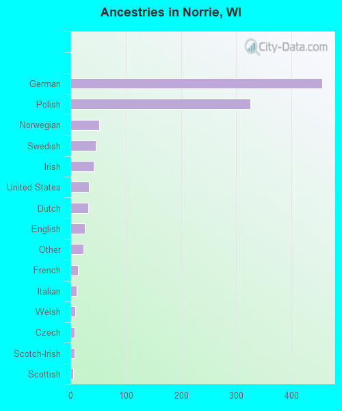 Ancestries in Norrie, WI