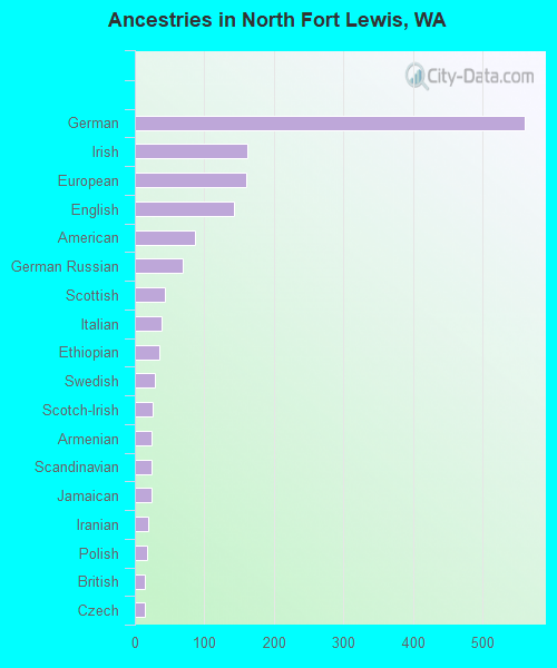 Ancestries in North Fort Lewis, WA