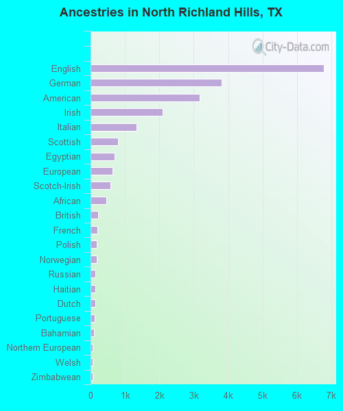 Ancestries in North Richland Hills, TX