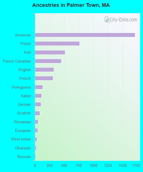 Ancestries in Palmer Town, MA