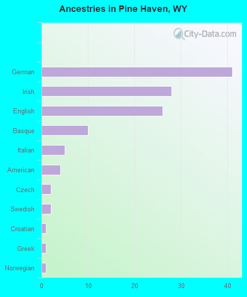 Ancestries in Pine Haven, WY