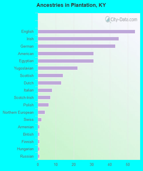Ancestries in Plantation, KY