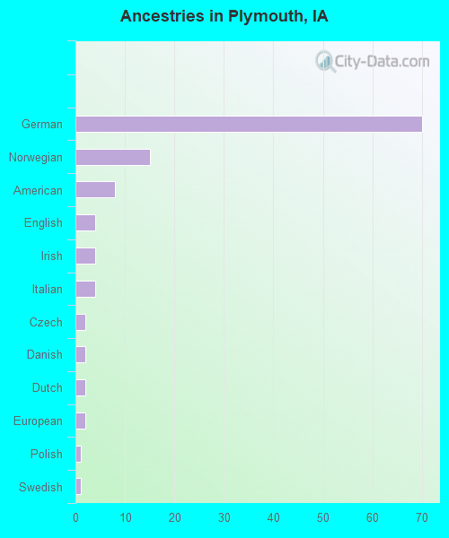 Ancestries in Plymouth, IA