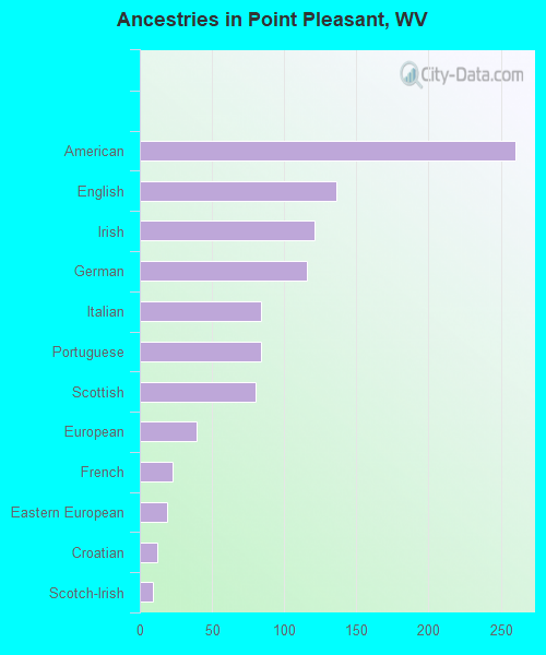Ancestries in Point Pleasant, WV