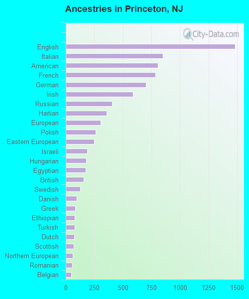 Ancestries in Princeton, NJ