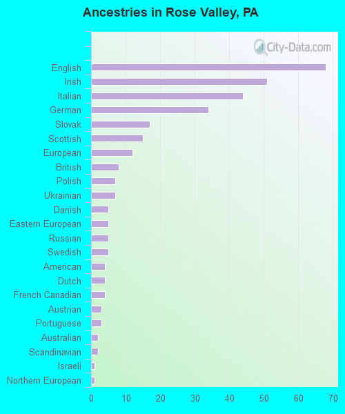 Ancestries in Rose Valley, PA