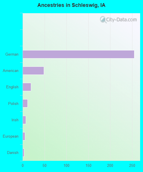 Ancestries in Schleswig, IA