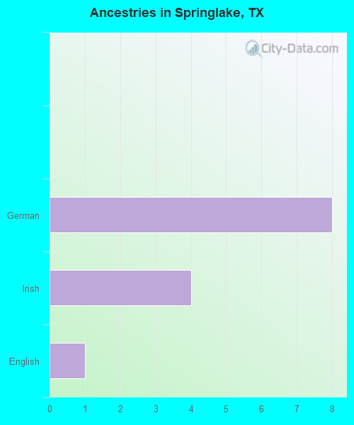 Ancestries in Springlake, TX