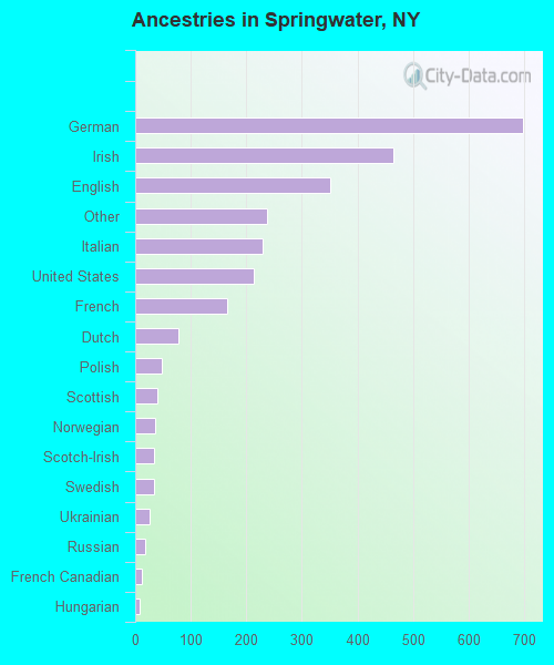 Ancestries in Springwater, NY