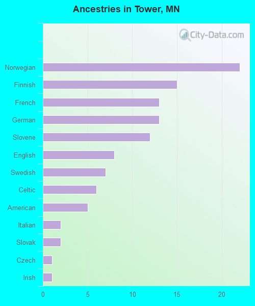 Ancestries in Tower, MN