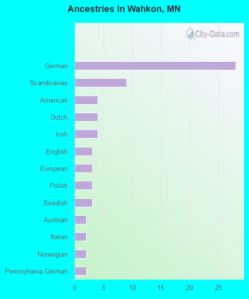 Ancestries in Wahkon, MN