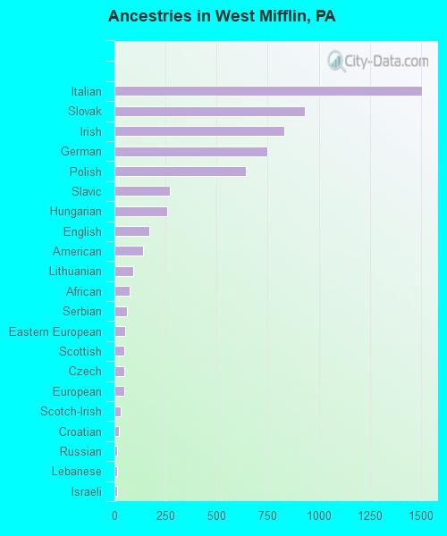 Ancestries in West Mifflin, PA
