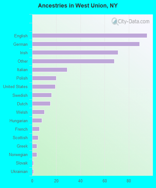 Ancestries in West Union, NY