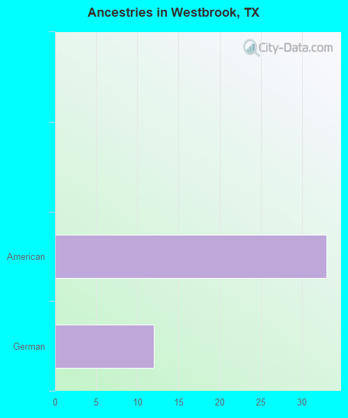 Ancestries in Westbrook, TX