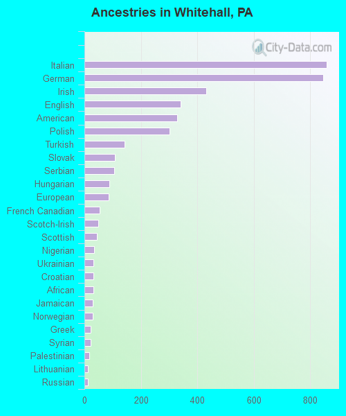 Ancestries in Whitehall, PA